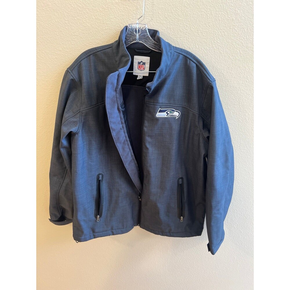 NFL Seattle Seahawks Softshell JacketGrey Size XL